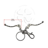 Key Ring - Hand Levers - Silver