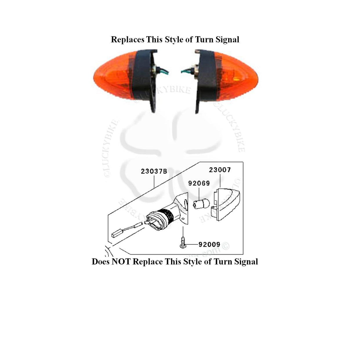 Lighting - Signal Lens - Kawasaki - Rear - Euro - 05-06 ZX6r/6rr