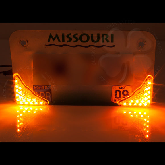 Lighting - Signals - Universal License Plate Arrow - LED Clear