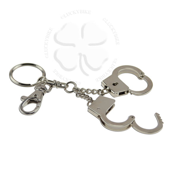 Key Ring - Hand Cuffs - Silver