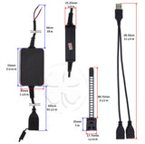 Charger - USB 12-24v 2.1A - Mimo Black