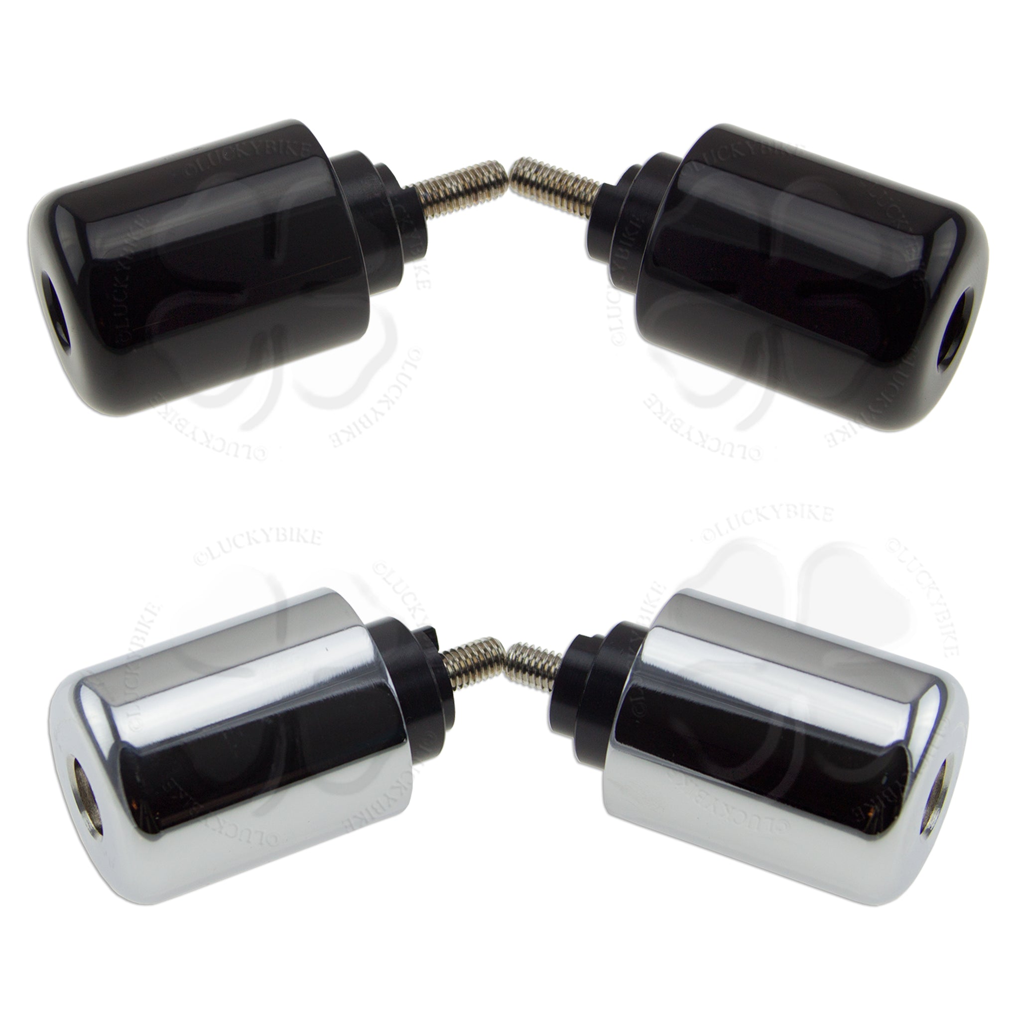 Bar Ends - Honda Half Moon - Weighted Anti-Vibration LuckyBike.com Bar Ends - Honda Half Moon - Weighted Anti-Vibration LuckyBike.com