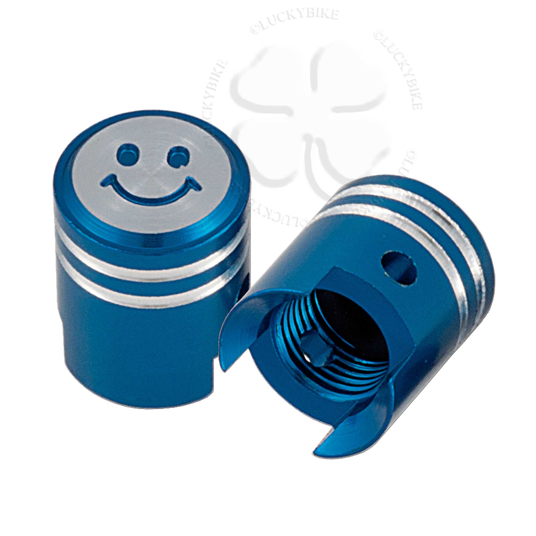 KUSTOM66 Lot De 2 Bouchons De Valve Smiley Amoureux Pour Moto