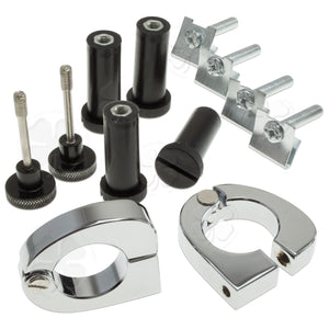 Clamps - Harley Lower Vent Quick Release Kit - Chrome